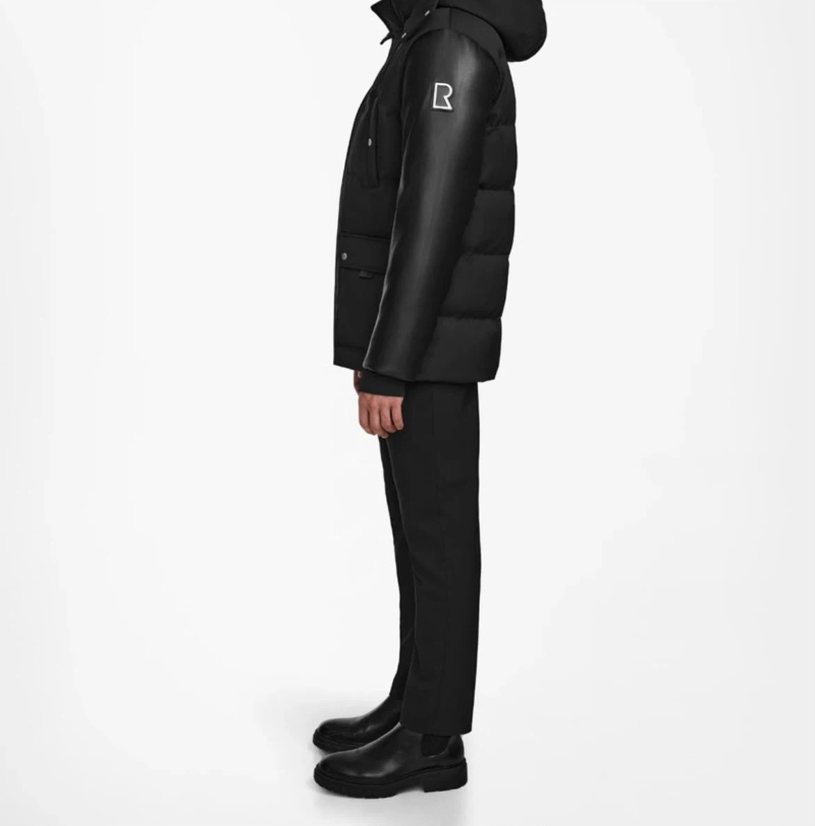 Rudsak black hooded down jacket - photo 4