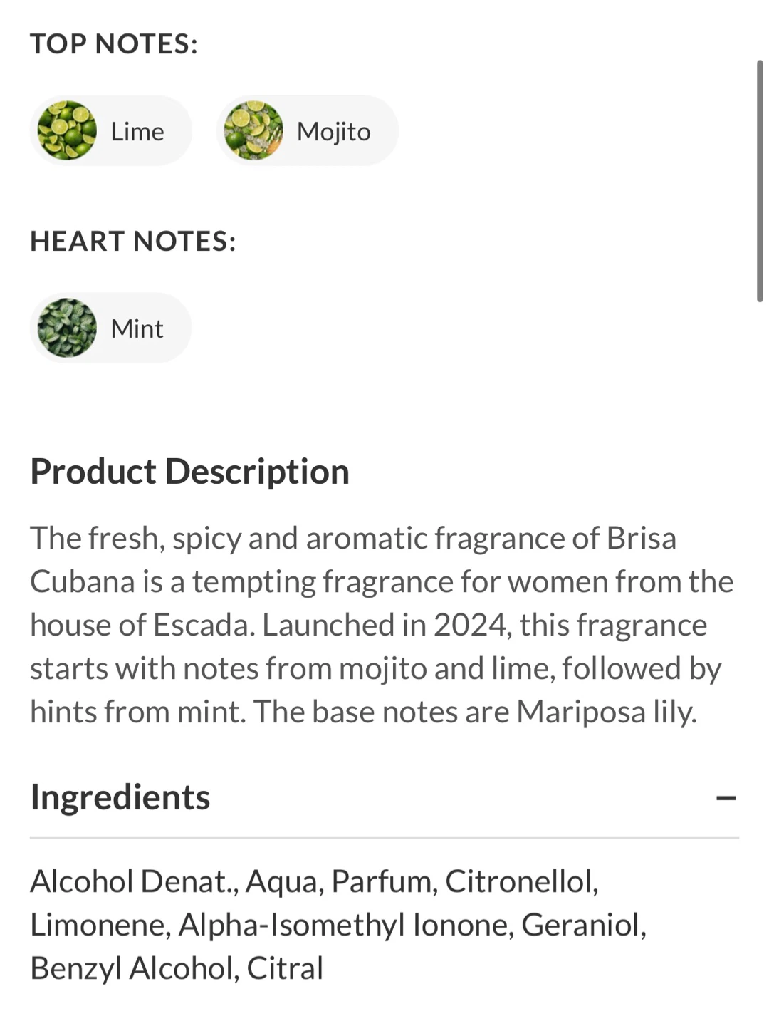 Escada Brisa Cubana perfume (100ml) - photo 3