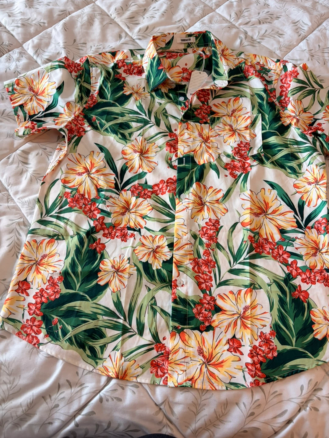 Coofandy Floral Hawaiian Shirt