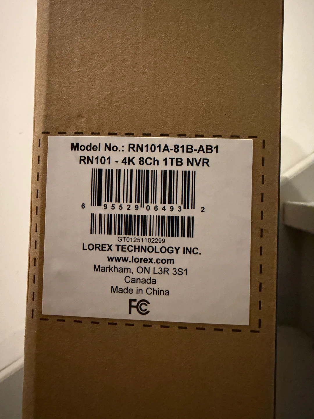 Lorex RN101 4K 8-Channel 1TB NVR - photo 2