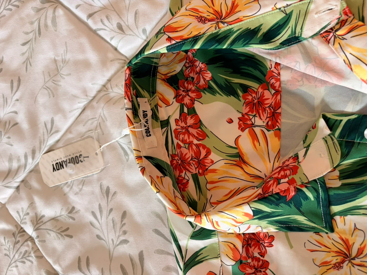 Coofandy Floral Hawaiian Shirt - photo 3
