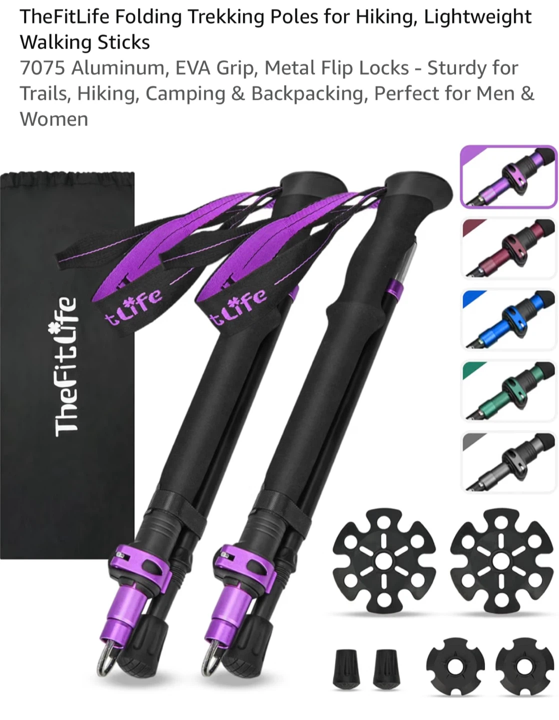 TheFitLife Folding Trekking Poles