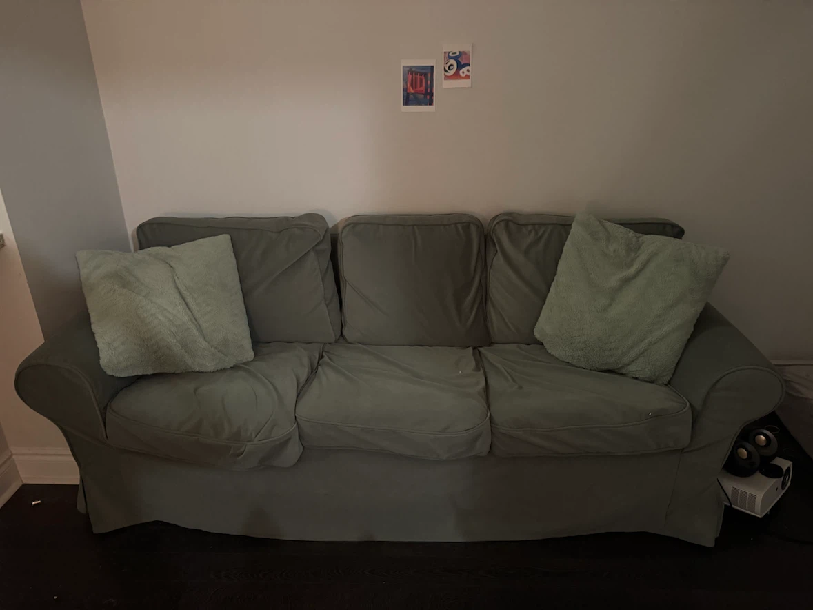 IKEA Uppland 3-Seater Sofa - Gray/Green