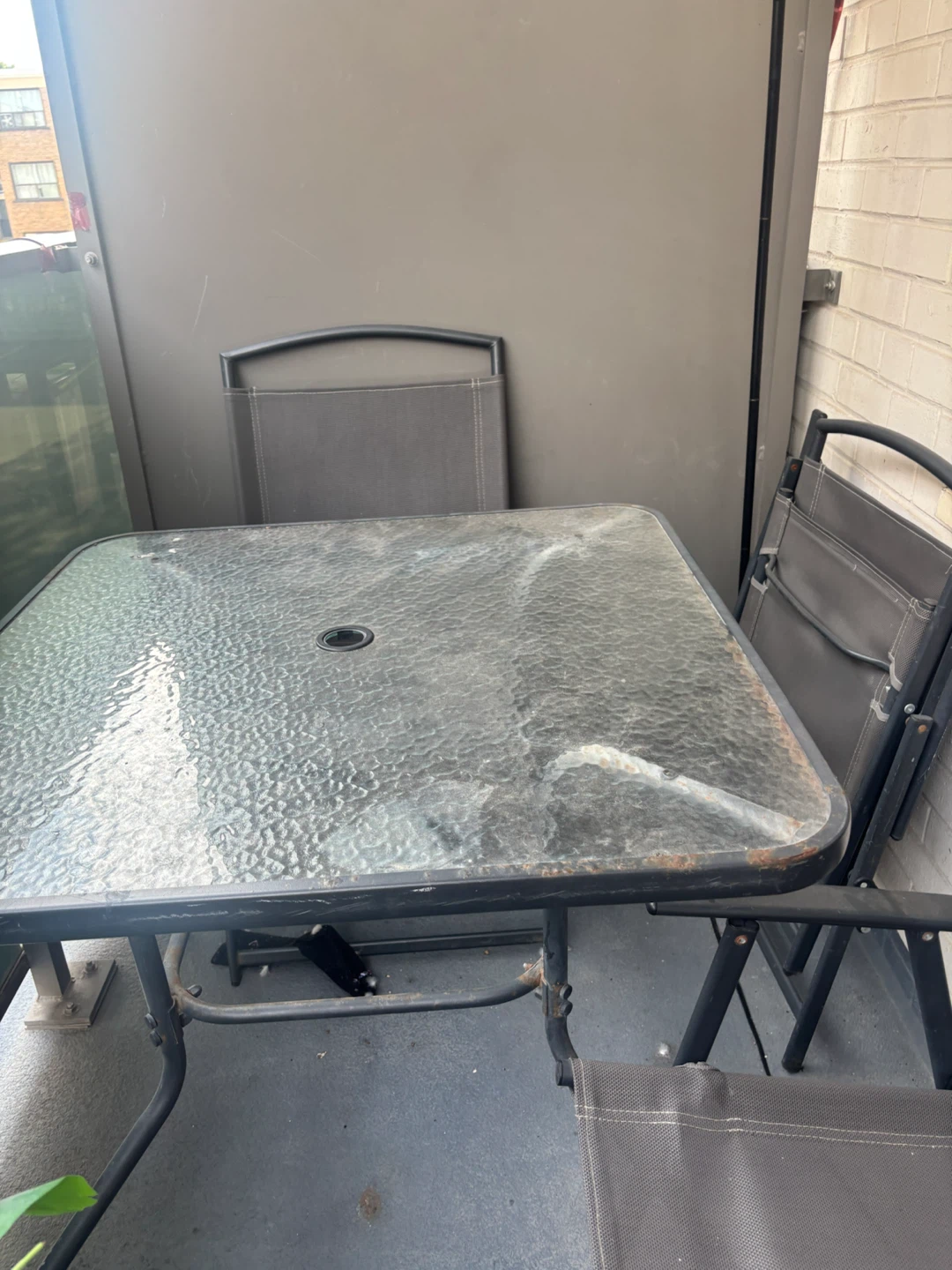 Balcony Table & 4 Chairs – Great Condition