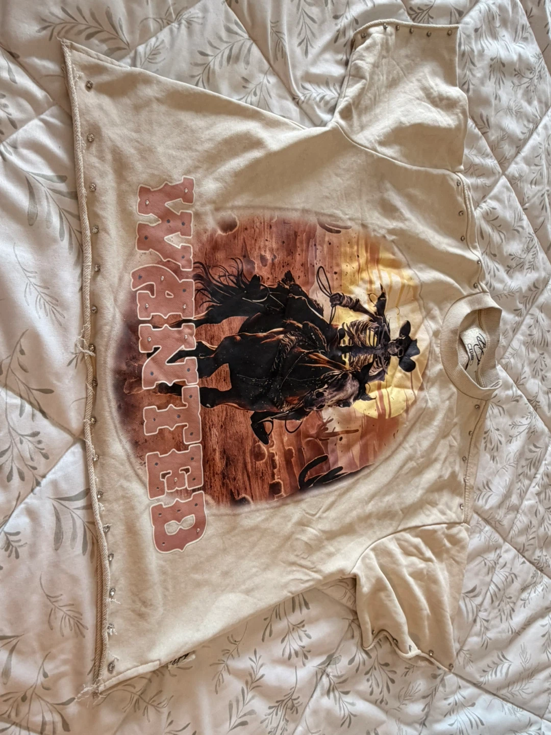 Bkys Wanted Cowboy Graphic Sweatshirt XL - photo 4