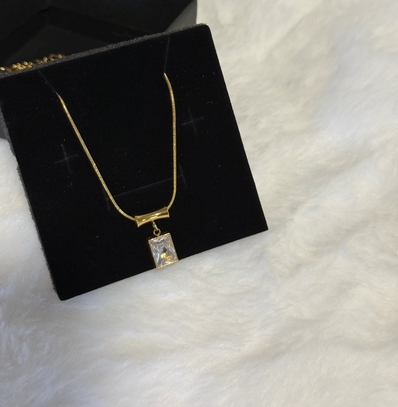 Gold-Tone Chain Necklace with Interchangeable Pendants - photo 3