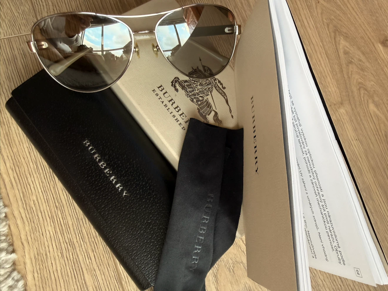 Burberry Aviator Sunglasses