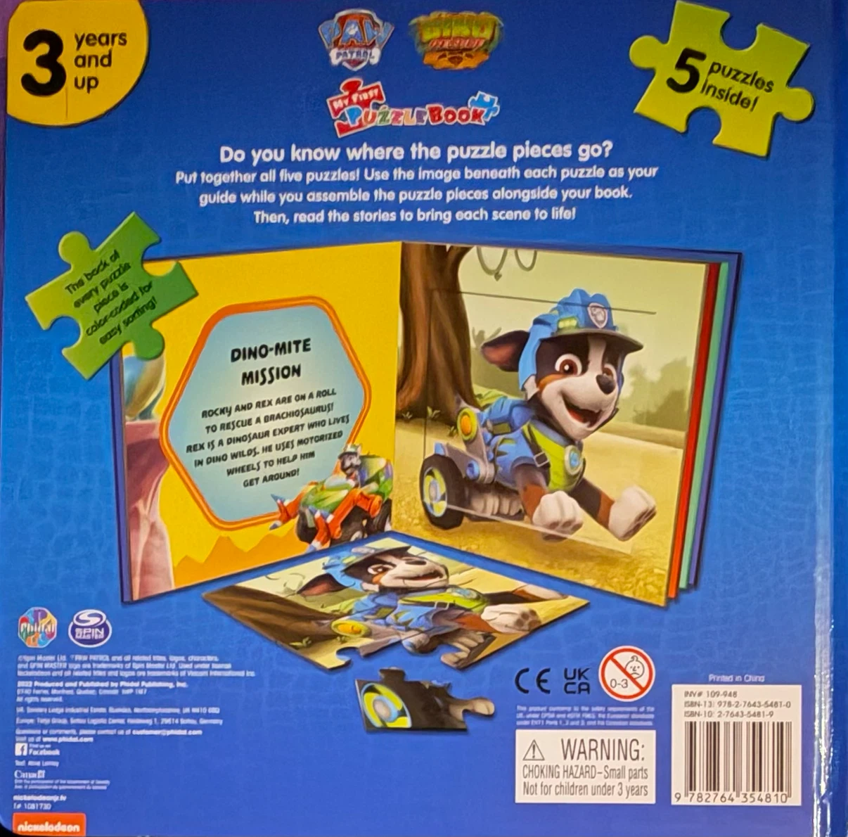 Paw Patrol Dino Rescue My First Puzzle Book - photo 2