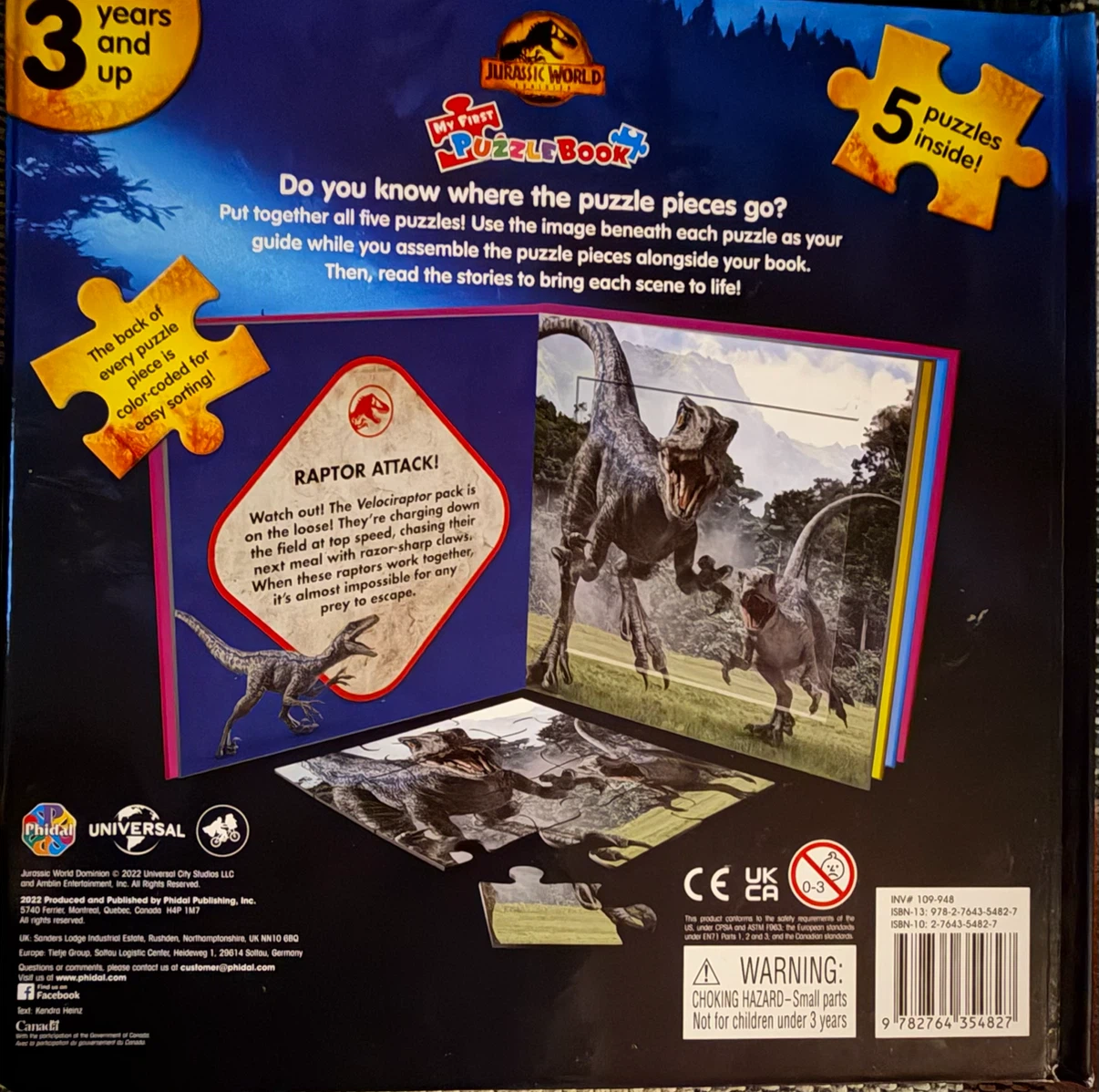Jurassic World Dominion My First Puzzle Book - photo 2