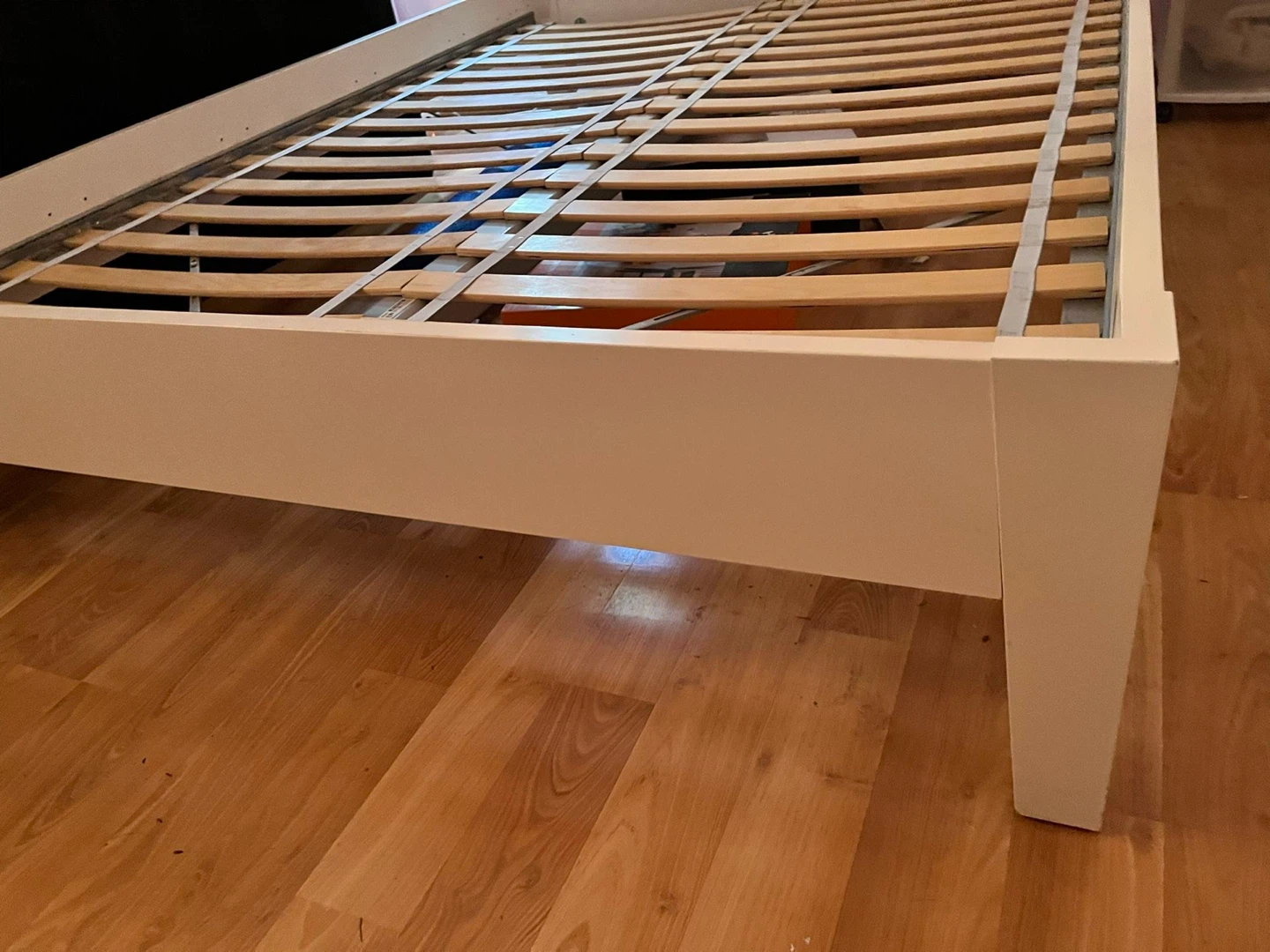 IKEA Full size white bed frame - photo 2