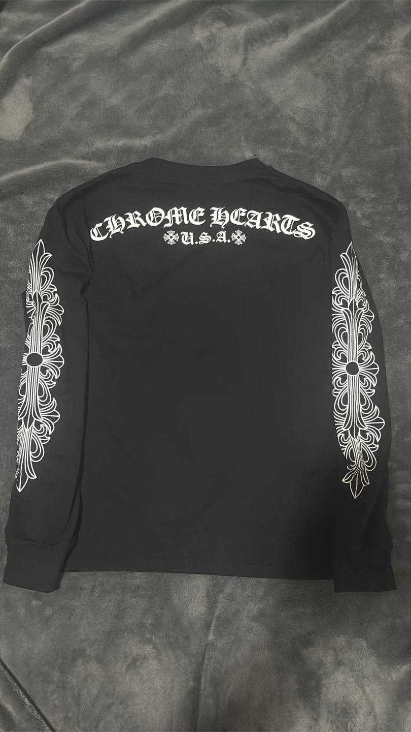 Chrome Hearts Black Long Sleeve Shirt - photo 5