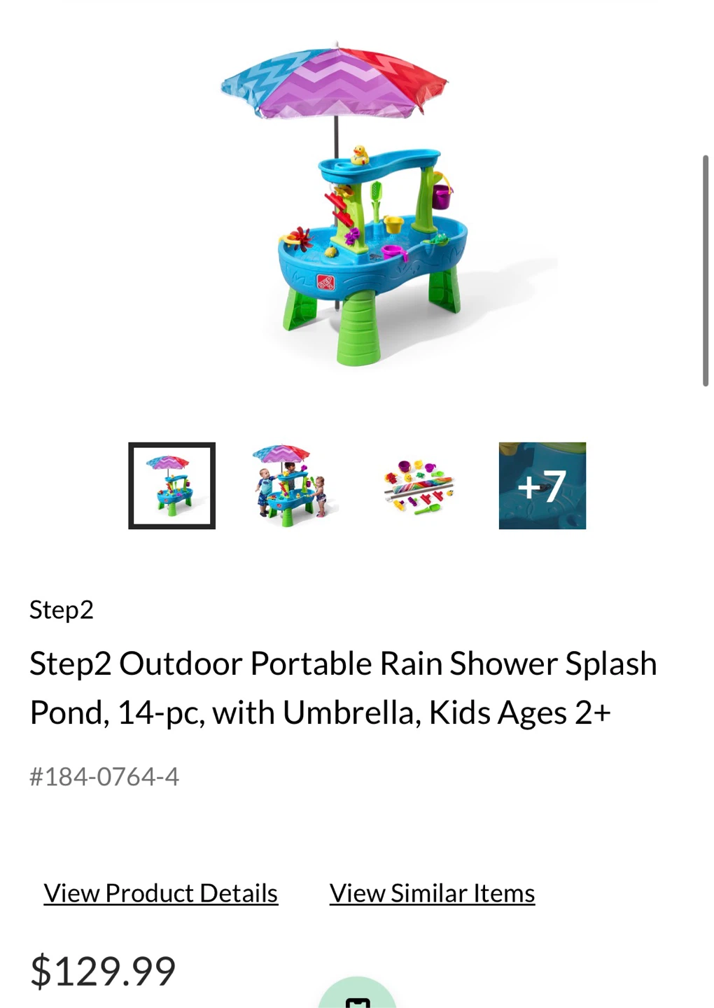 Brand new Step2 Outdoor Rain Showers Splash Pond Water Table - photo 2
