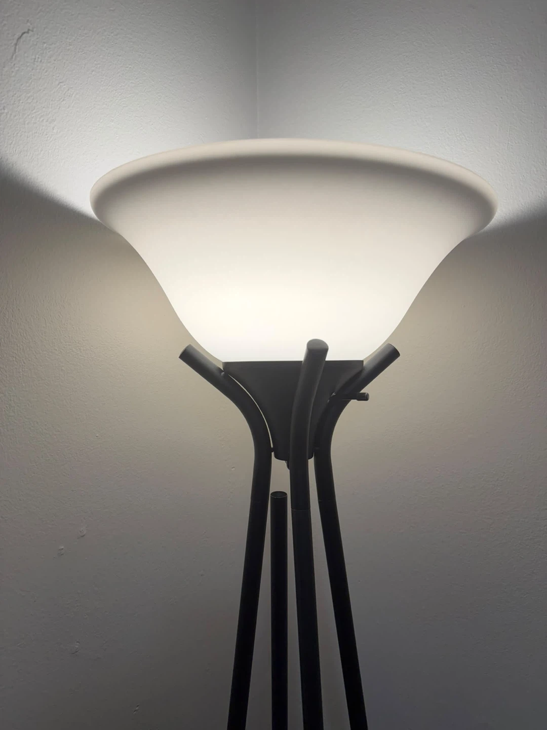 Black Floor Lamp with Shelves - photo 2