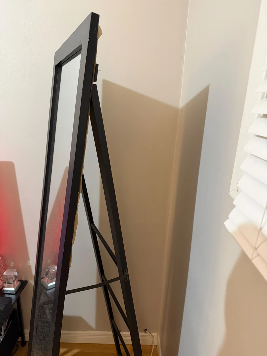Black Full Length Standing Floor Mirror