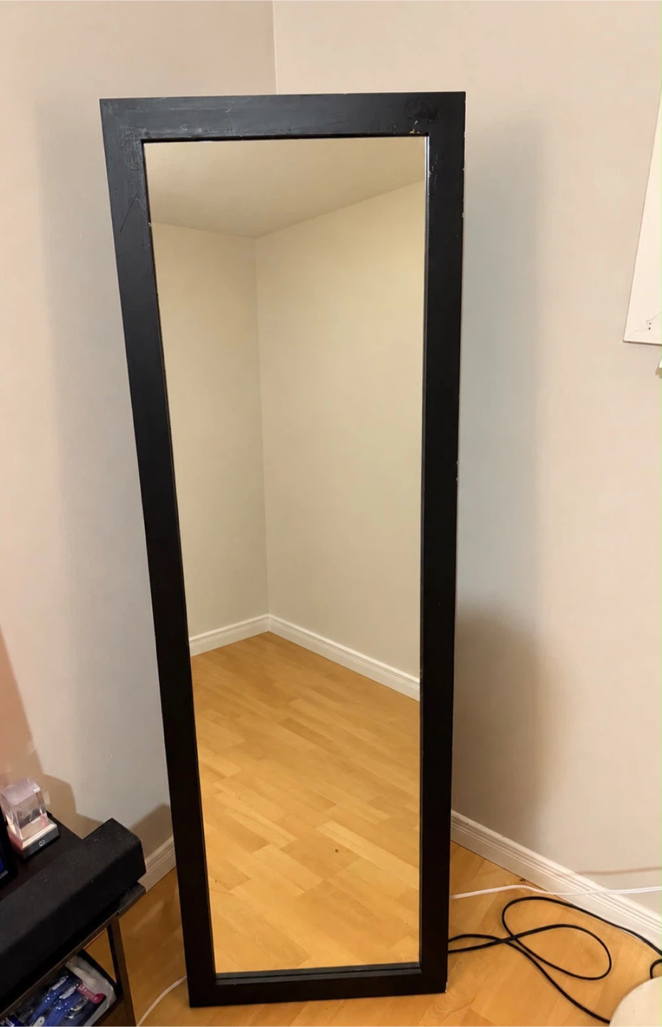Black Full Length Standing Floor Mirror - photo 2