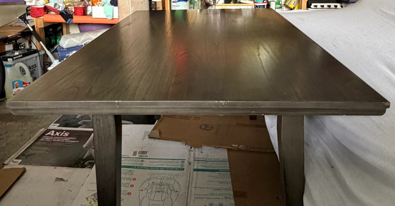 Dining table and 4 velvet chairs - photo 3