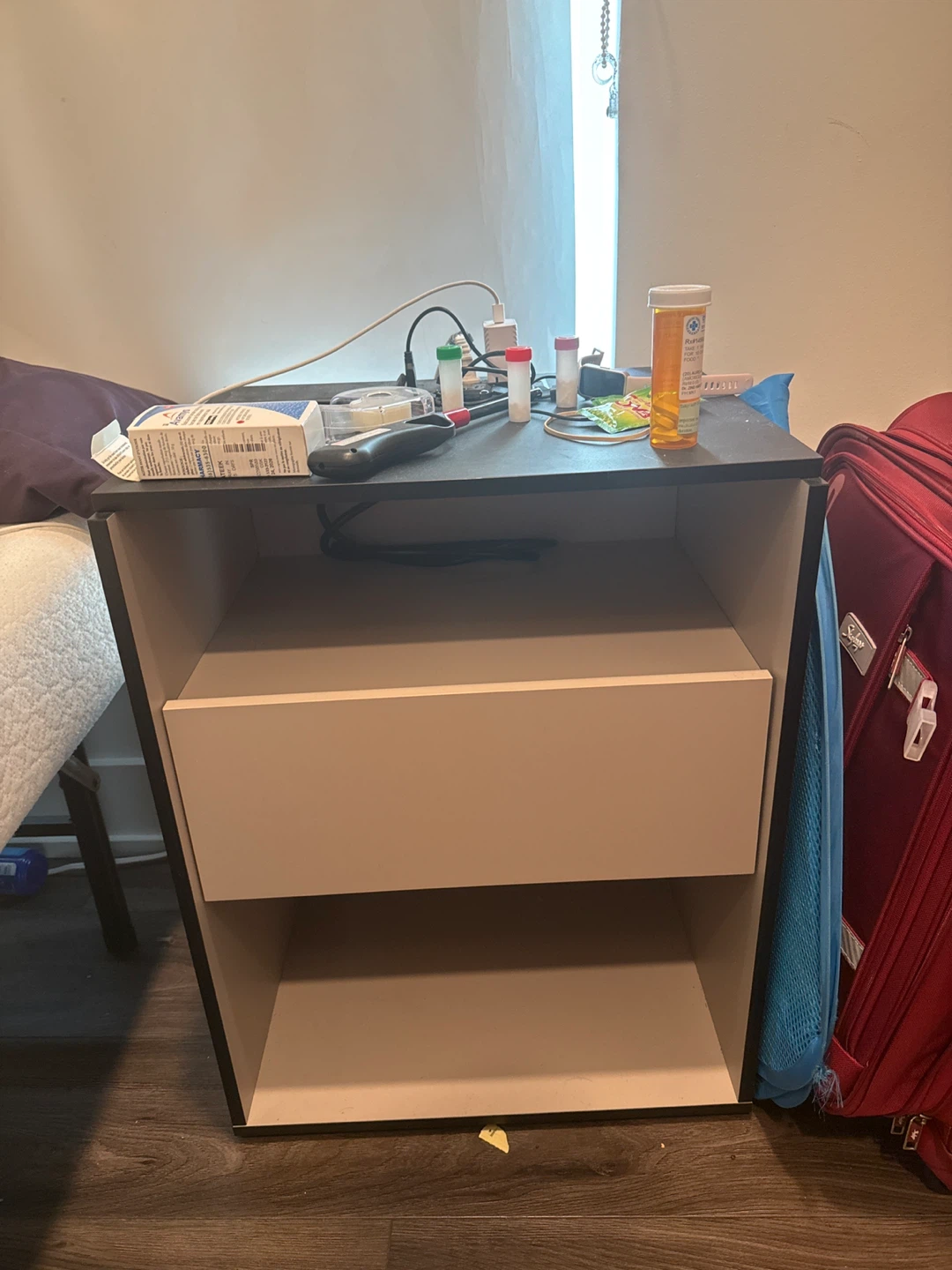 Modern bedside table with single drawer - photo 2