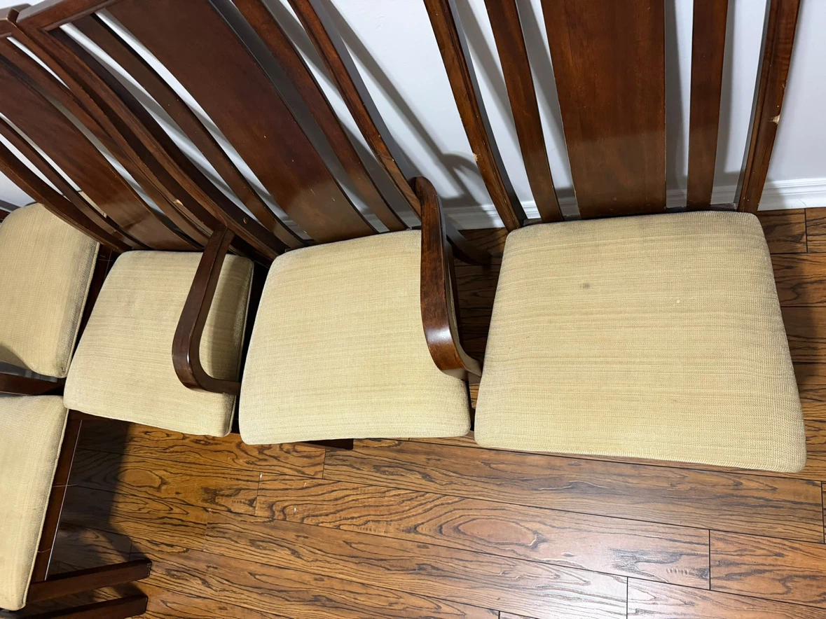 Set of 6 Wooden Dining Chairs - photo 2