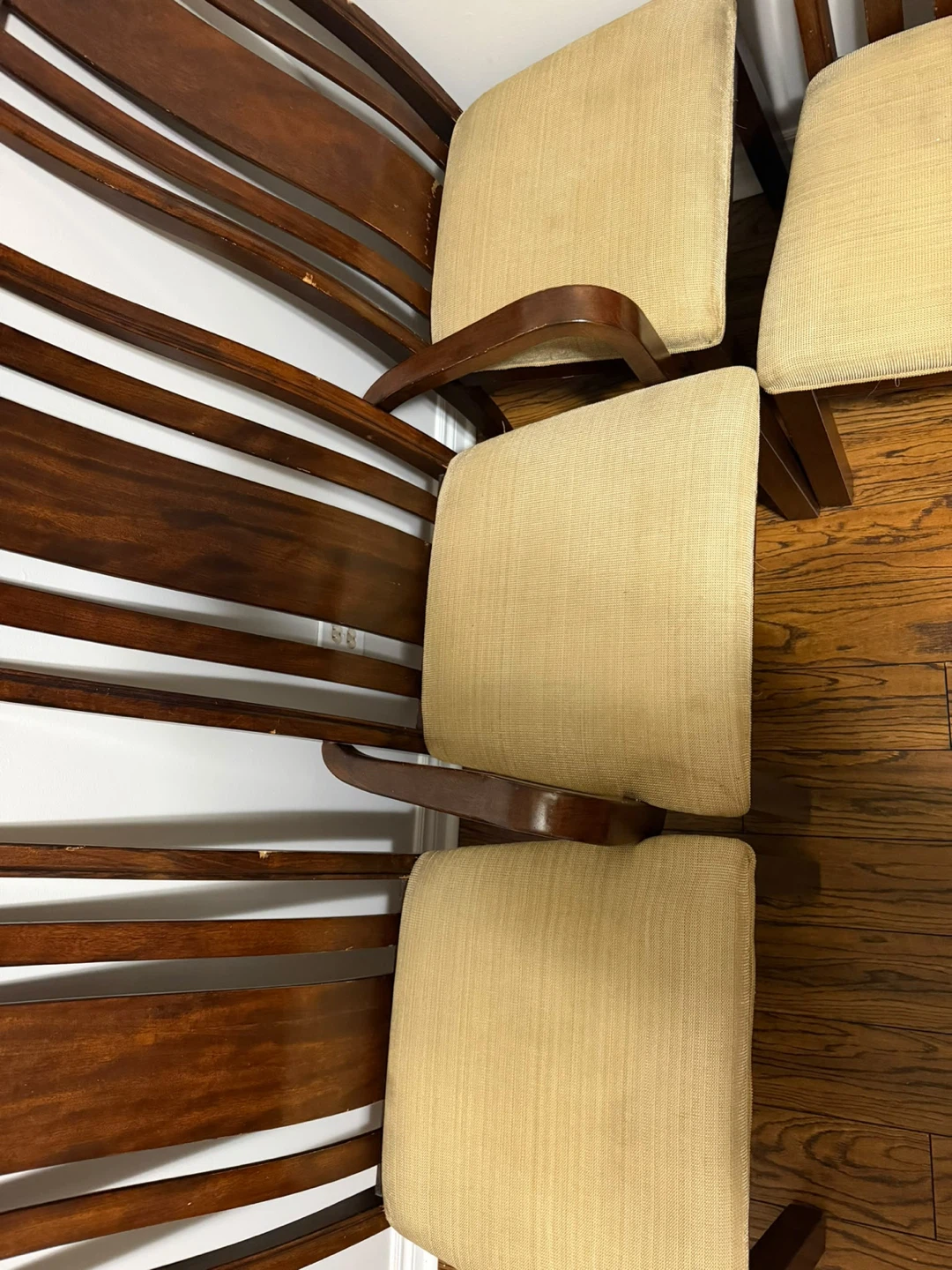 Set of 6 Wooden Dining Chairs - photo 3