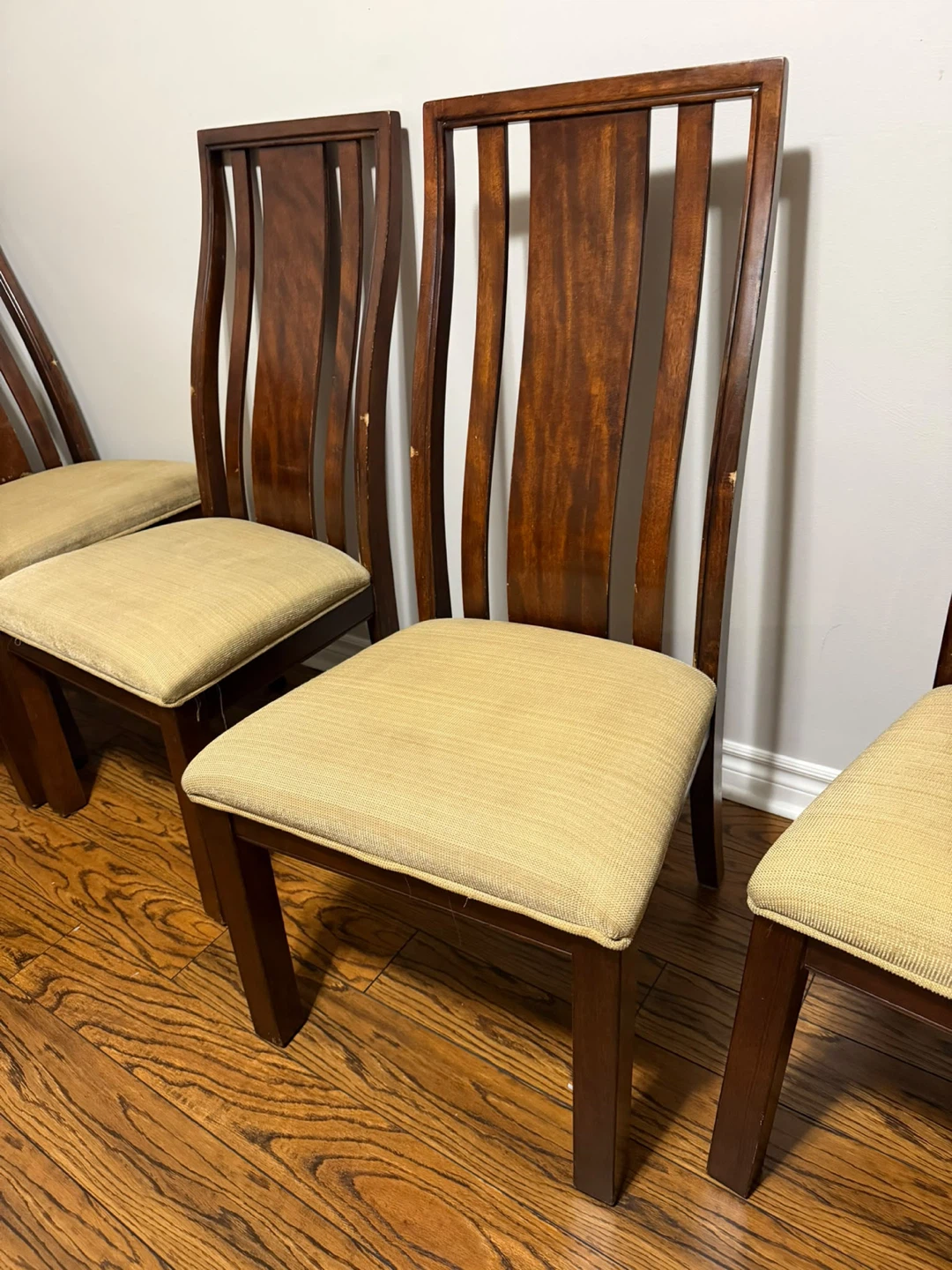 Set of 6 Wooden Dining Chairs - photo 4