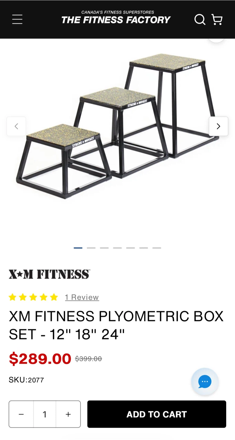 Plyometric Box Jump Set - 12", 18", 24" - photo 2