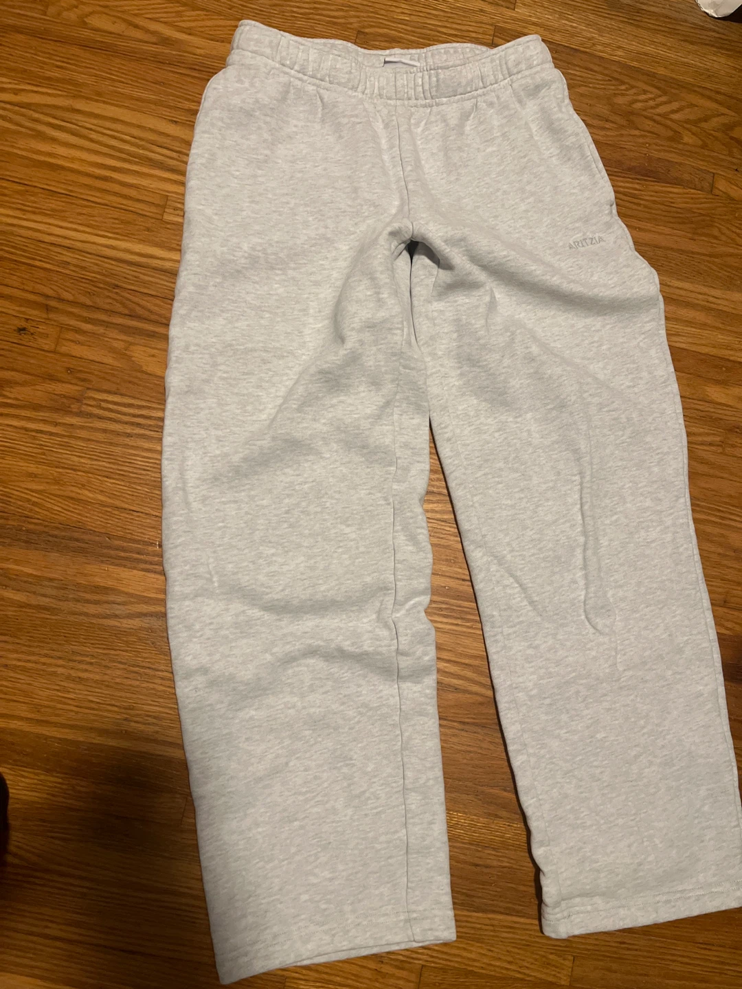 Light grey aritzia mega fit sweats