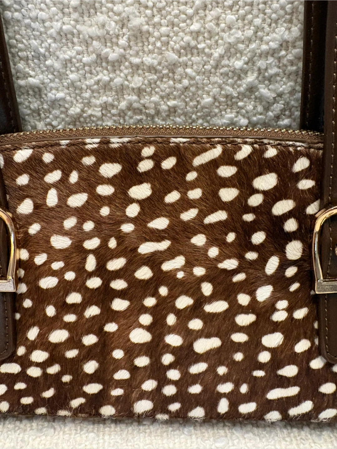 BAG OF THE SEASON! New Bambi calf fur handbag Madison West RZ - photo 3
