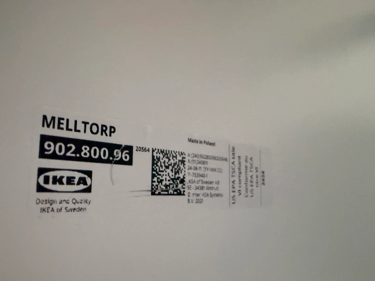 IKEA MELLTORP White Table - photo 3