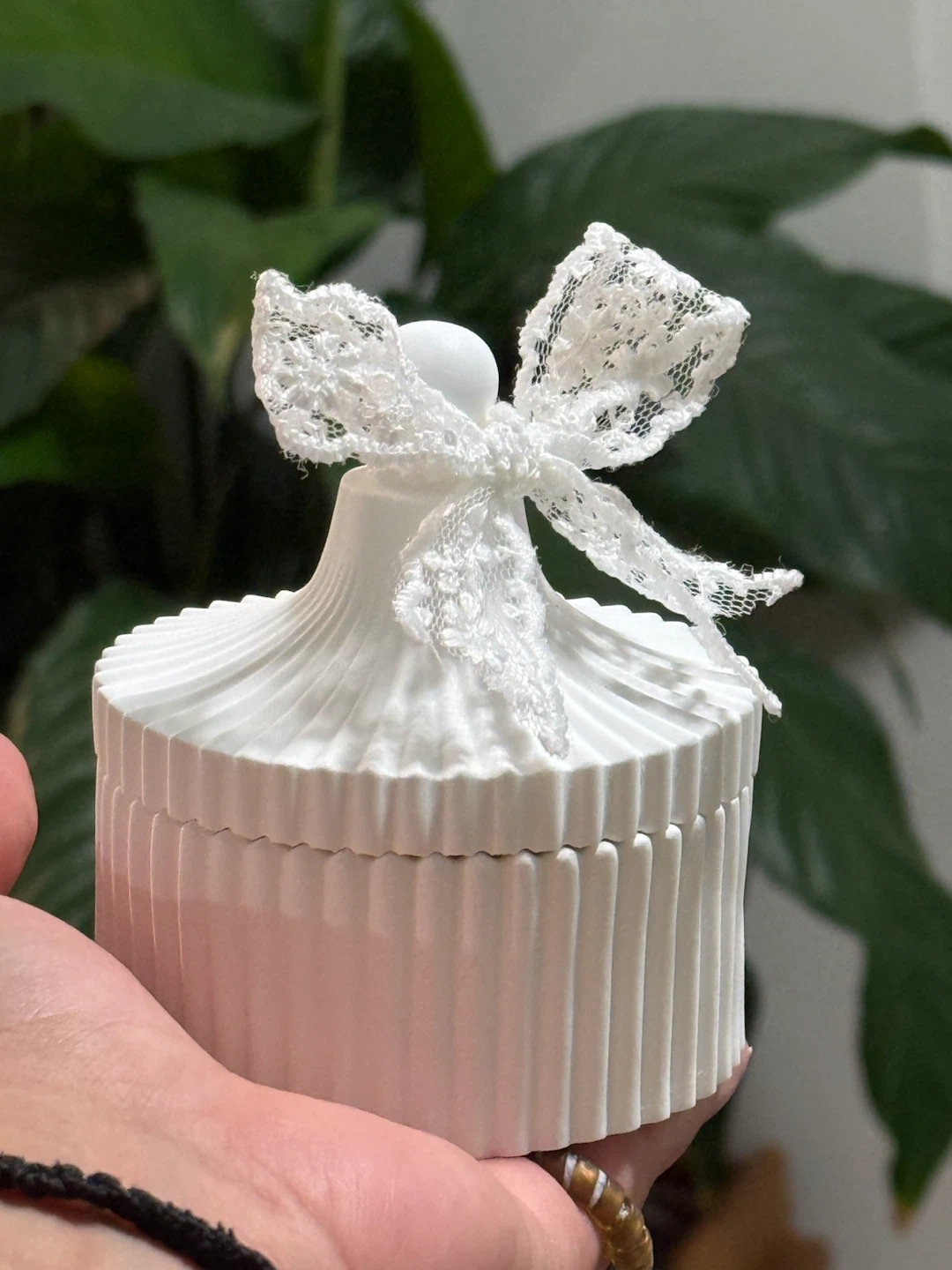 White Decorative Keepsake Trinket Box - photo 3