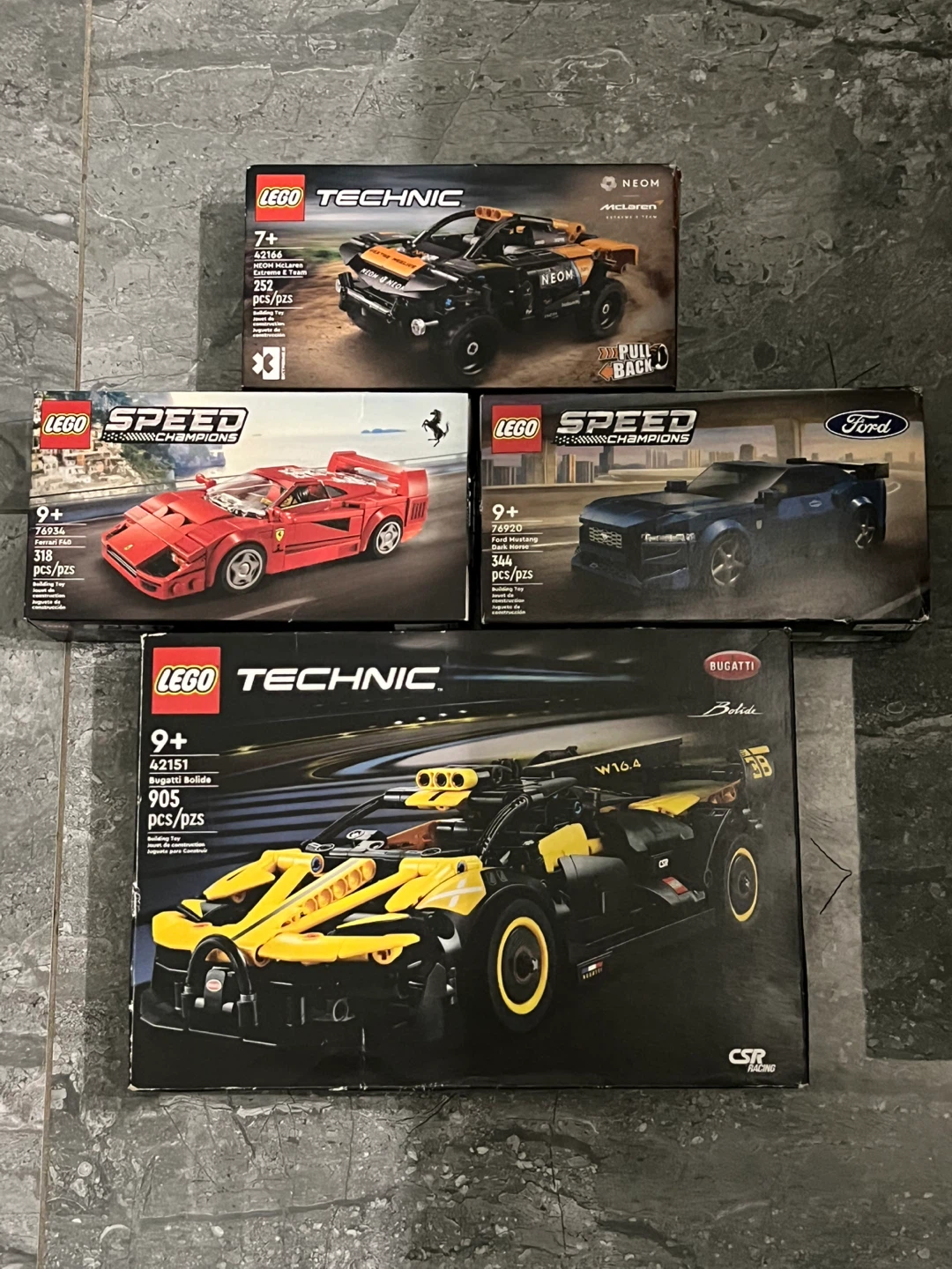 LEGO Technic and Speed Champions Car Set Bundle
