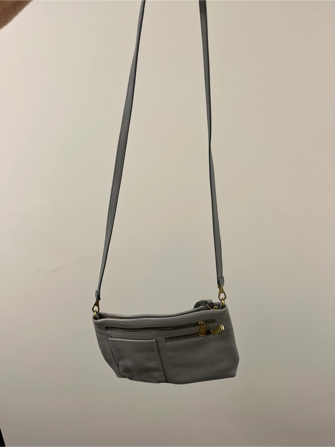 Fossil Grey Leather Crossbody Bag - photo 2