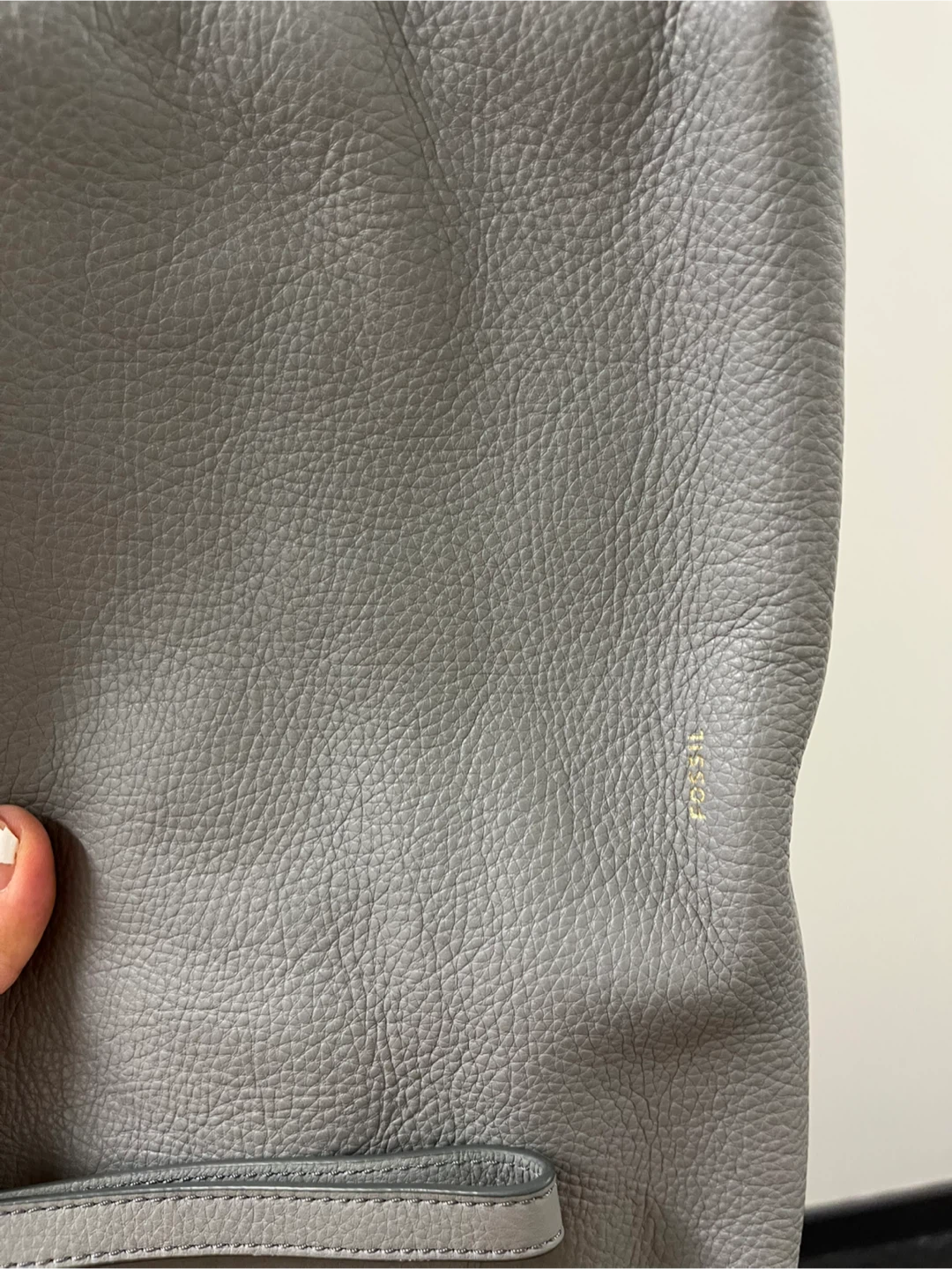 Fossil Grey Leather Crossbody Bag - photo 4