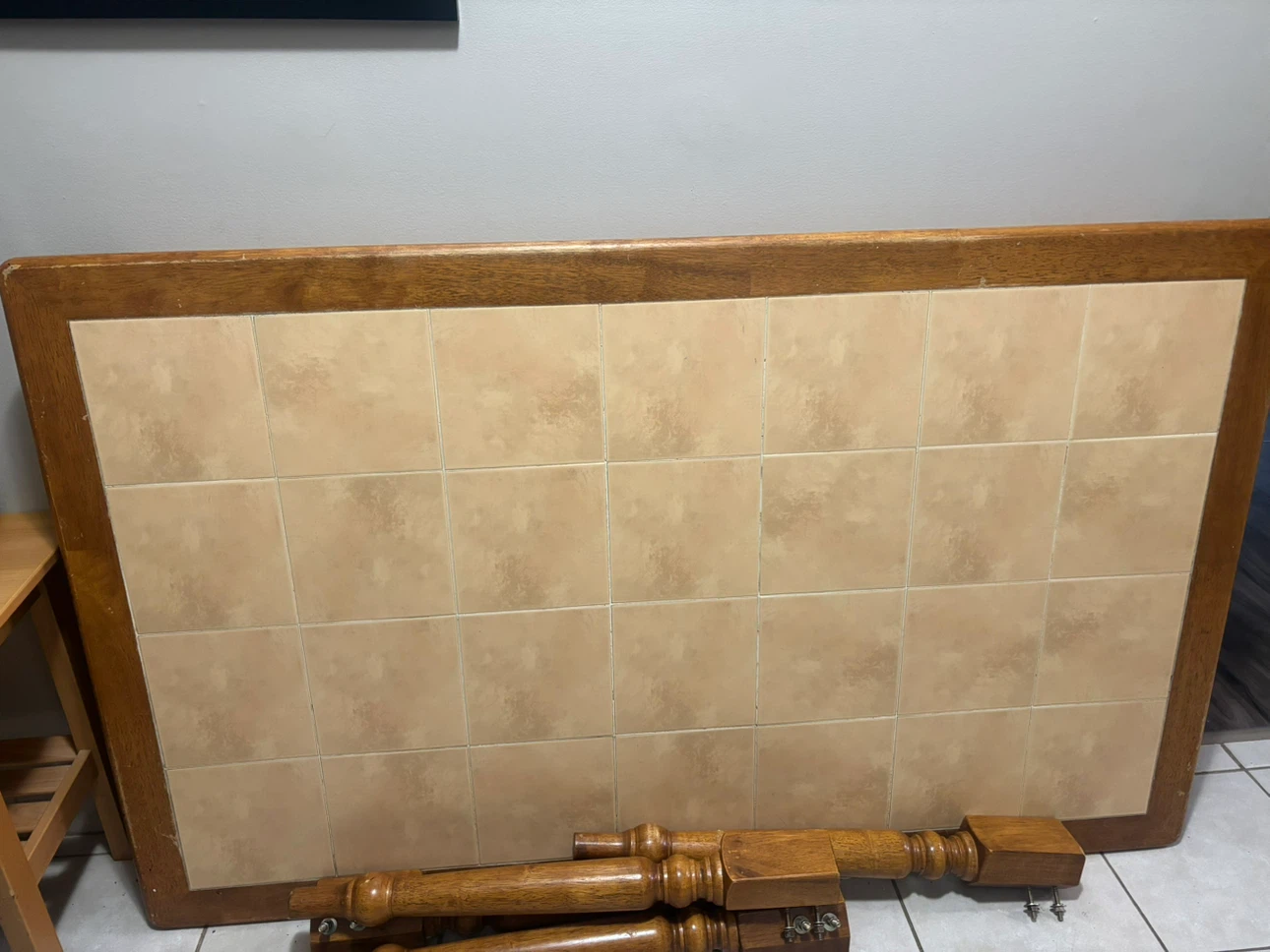 Tiled Top Dining Table