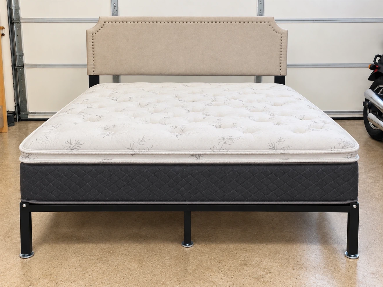 Upholstered Headboard and Bed Frame