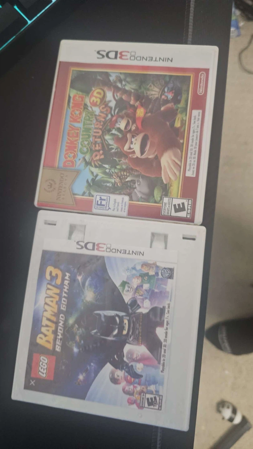 Donkey Kong Country Returns 3D and LEGO Batman 3 3DS Games