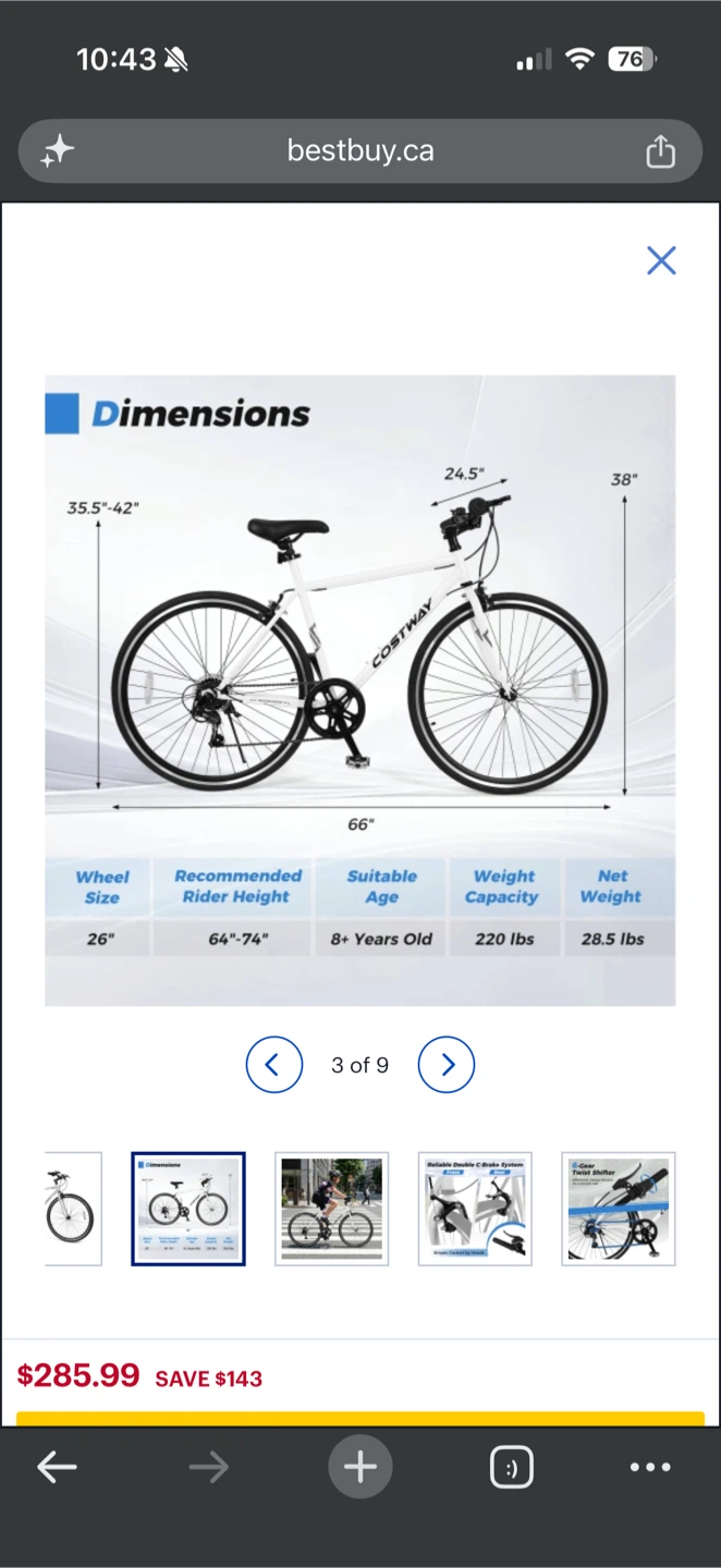 Costway 26 inch Mountain Bike (brand new in box) - photo 2