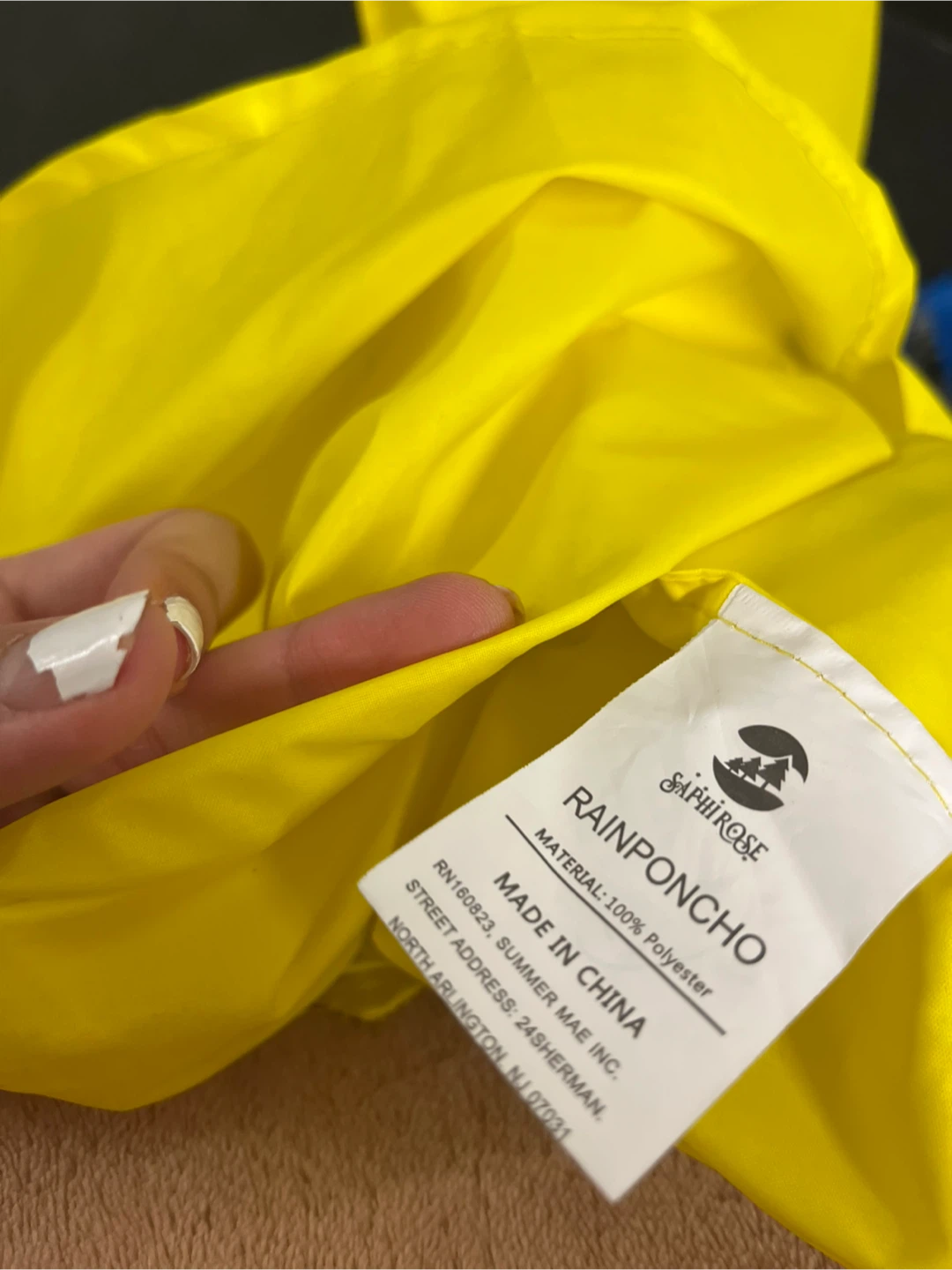 SaphiRose Yellow Rain Poncho - photo 3