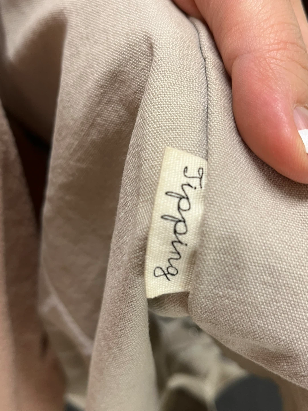Tipping beige tote bag - photo 4