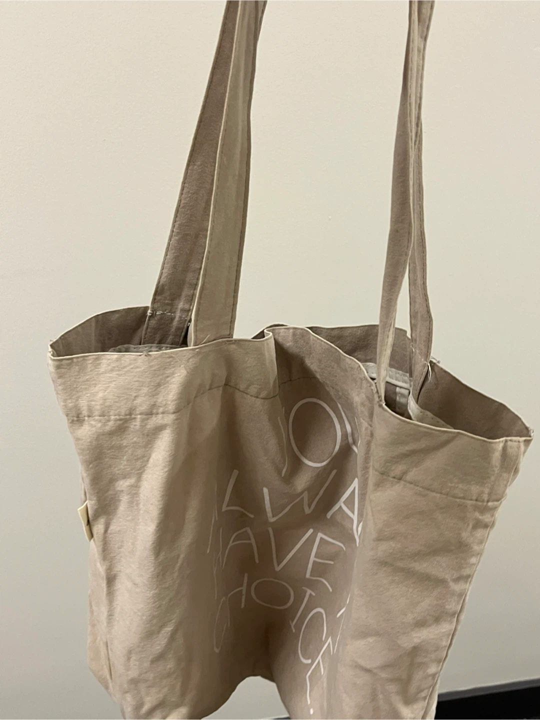 Tipping beige tote bag - photo 5