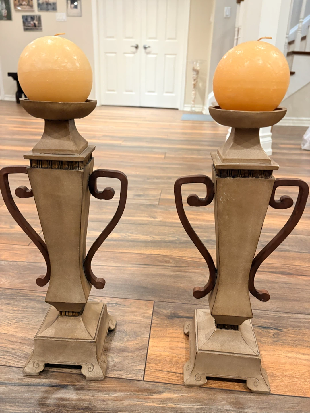 Pair of Decorative Candle Holders