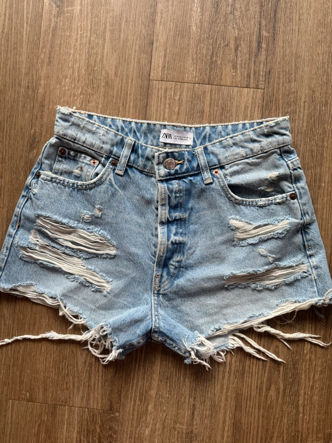 Zara Denim Shorts Bundle - 2 Pairs size 4 - photo 2