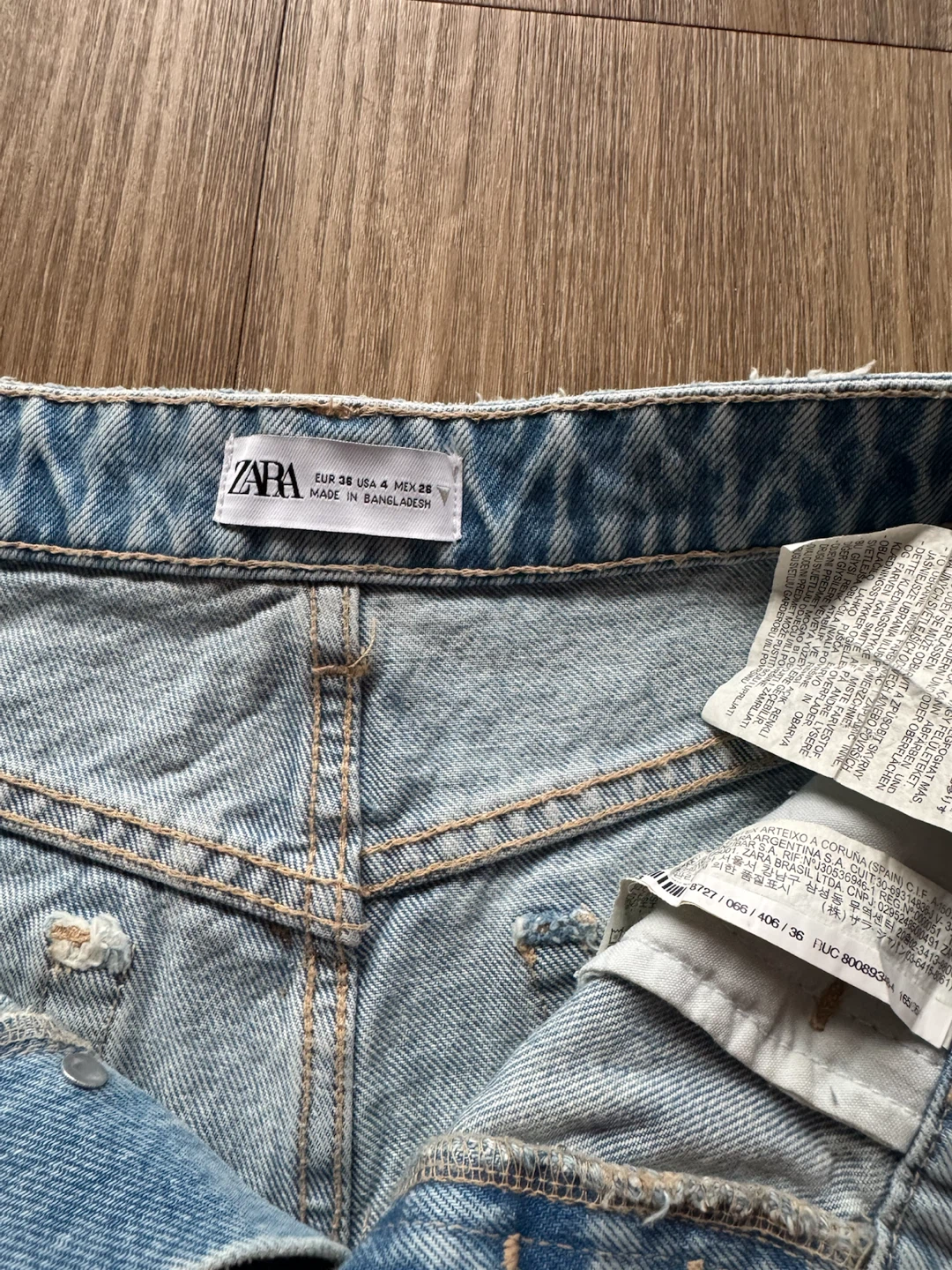 Zara Denim Shorts Bundle - 2 Pairs size 4 - photo 3