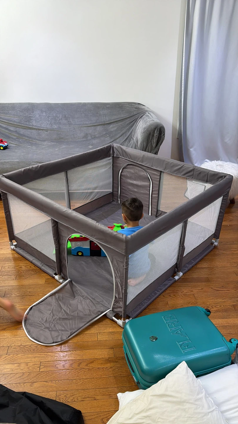 Baby Playpen in Grey
