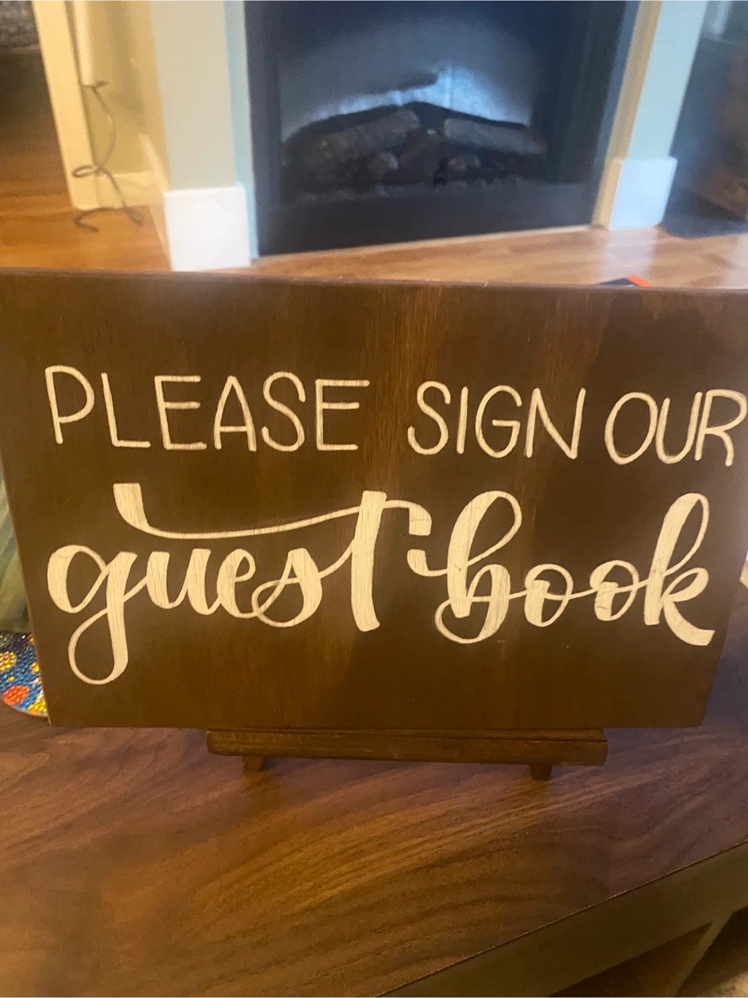 Wooden Guest Book Sign - photo 2