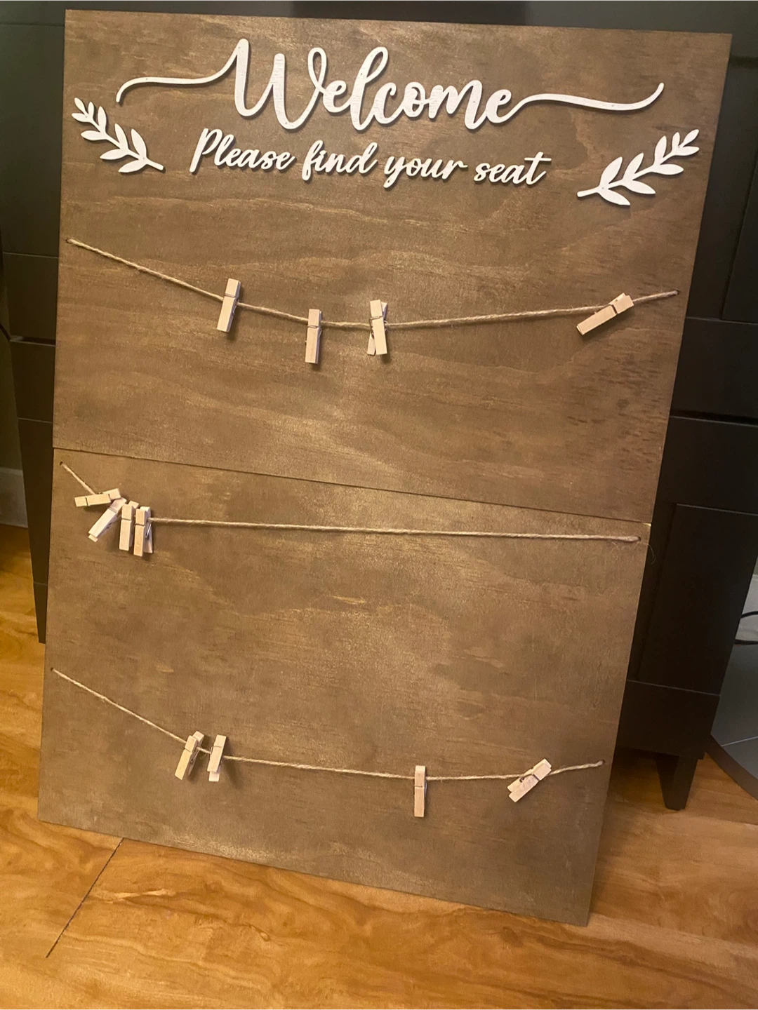 Welcome seating chart sign