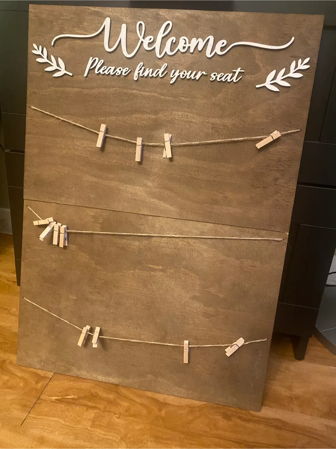 Welcome seating chart sign