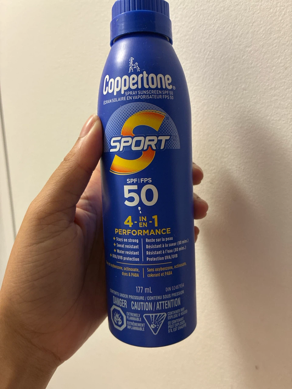 Coppertone Sport SPF 50 Spray Sunscreen 177 ml