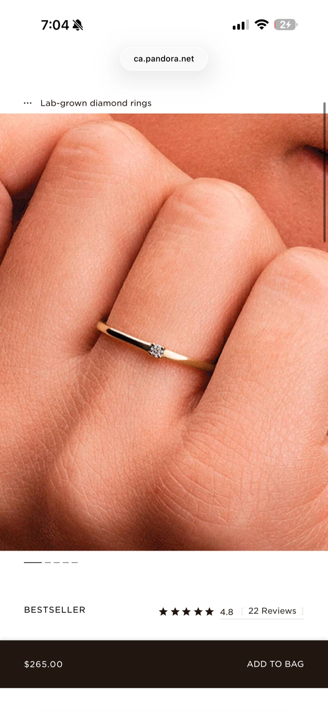 Pandora Lab-Grown Diamond Ring