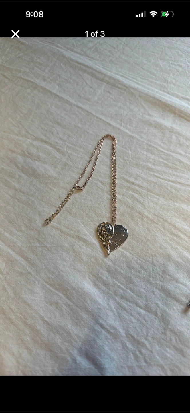 A Piece Of My Heart Has Wings Necklace