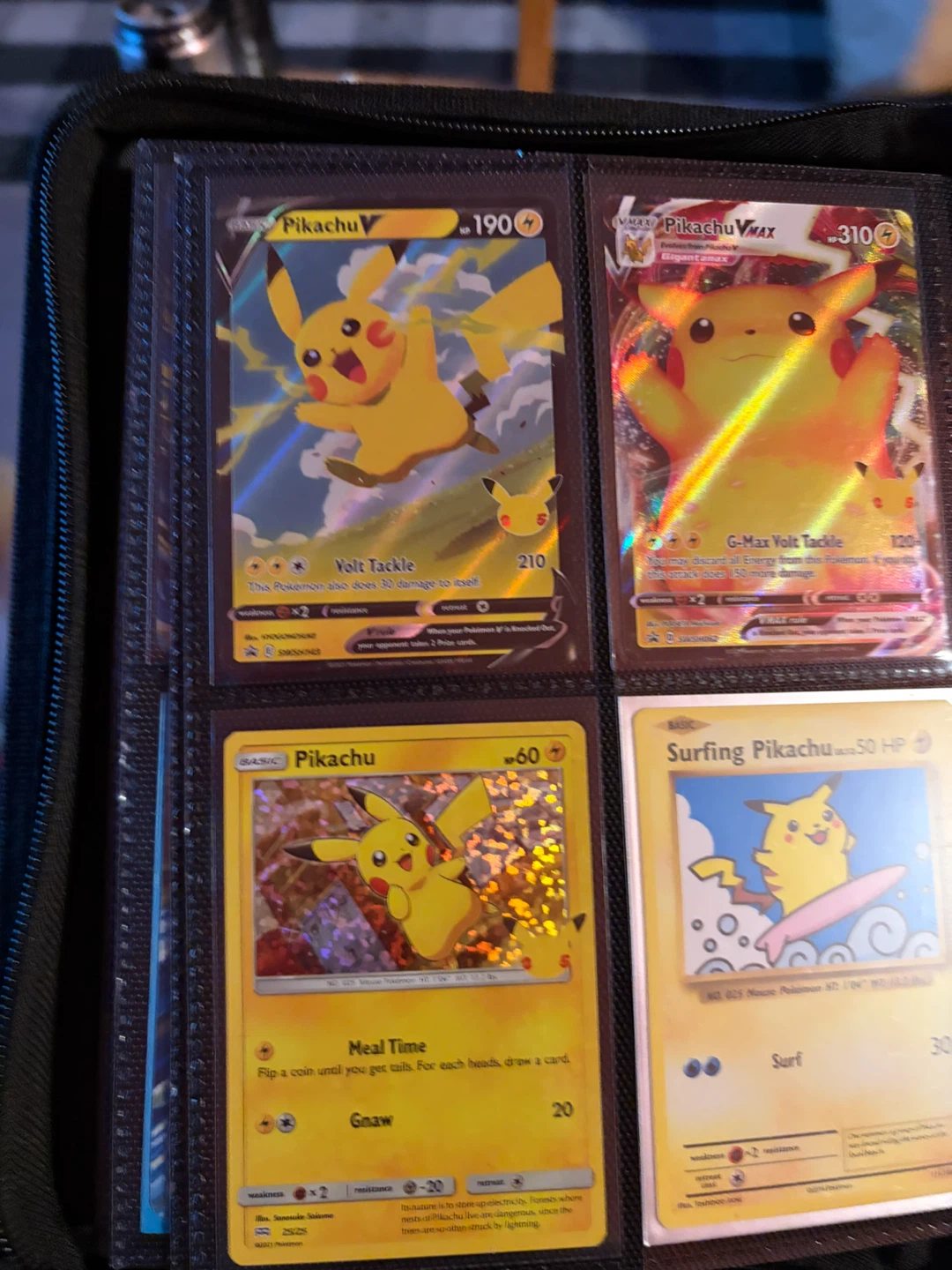 Set of 4 Pokemon Pikachu Cards